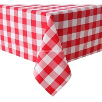 Ty-T1025f Wholesale Custom Yarn Dayed Checkered Grid Table Cloth